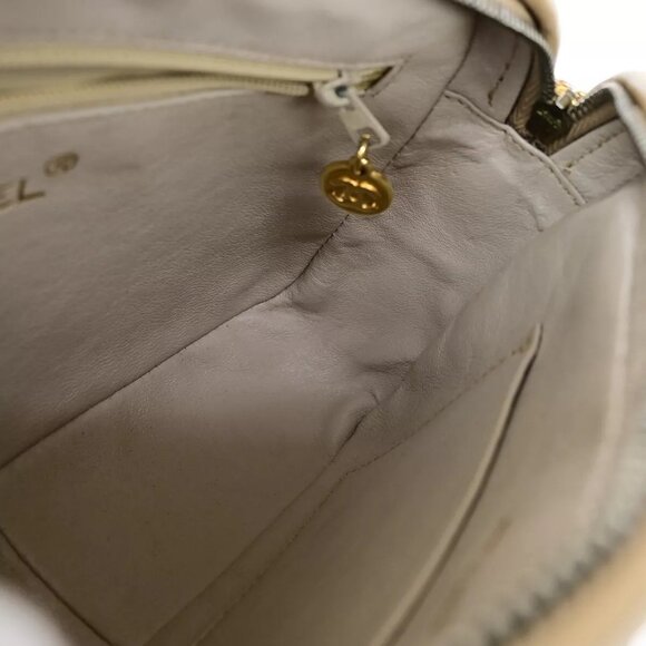 CHANEL CC Mini Matelasse Tassel Chain Shoulder Bag Leather BE Vintage - Picture 8 of 16